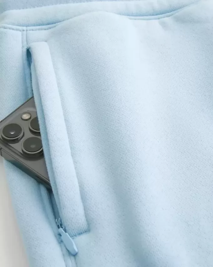 Hollister – Feel Good – Lockere Shorts aus Fleece bis zur Mitte des Oberschenkels Hollister – Feel Good – Lockere Shorts aus Fleece bis zur Mitte des Oberschenkels