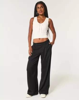 Hollister – Livvy – Hose mit niedriger Leibhöhe und weitem Bein