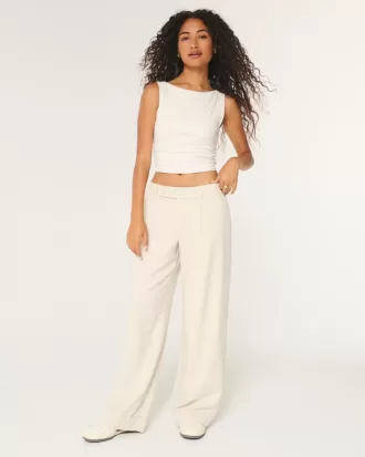 Hollister – Livvy – Hose mit niedriger Leibhöhe und weitem Bein