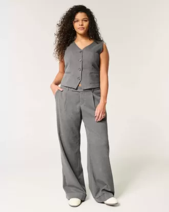 Hollister – Livvy – Hose mit niedriger Leibhöhe und weitem Bein