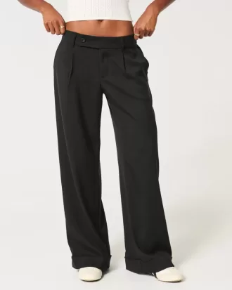 Hollister – Livvy – Hose mit niedriger Leibhöhe und weitem Bein