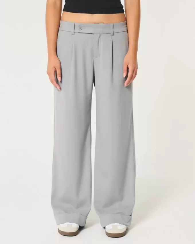 Hollister – Livvy – Hose mit niedriger Leibhöhe und weitem Bein Hollister – Livvy – Hose mit niedriger Leibhöhe und weitem Bein