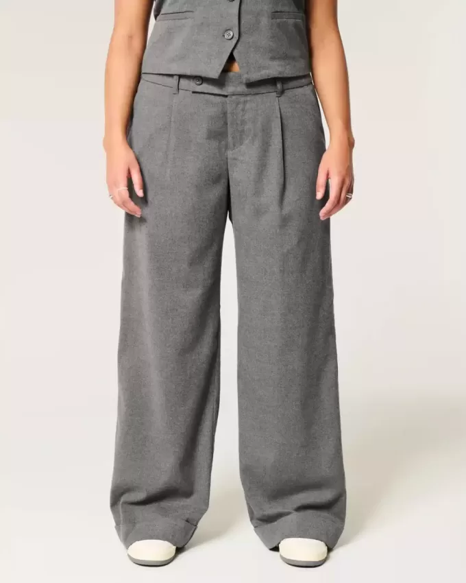 Hollister – Livvy – Hose mit niedriger Leibhöhe und weitem Bein Hollister – Livvy – Hose mit niedriger Leibhöhe und weitem Bein