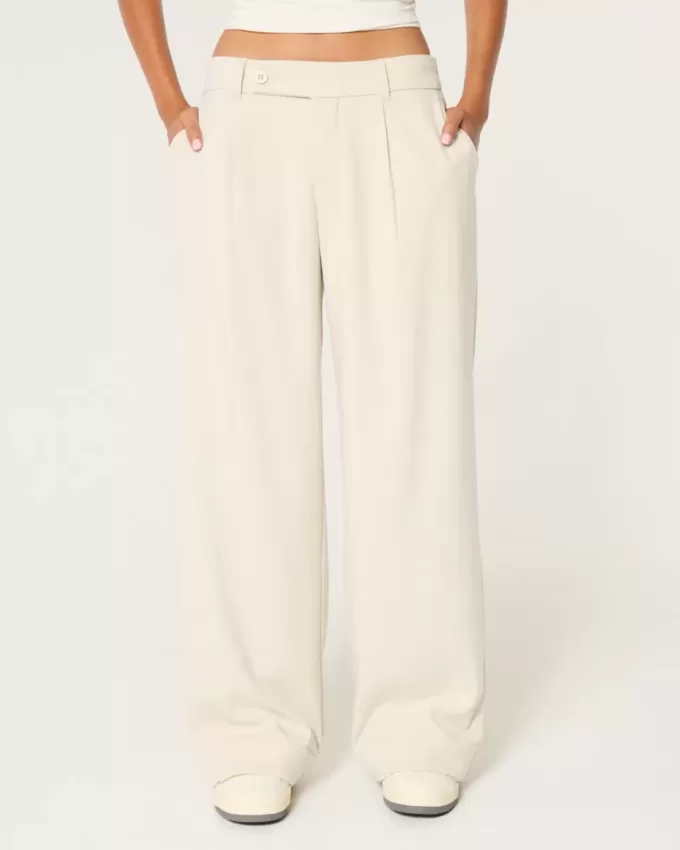 Hollister – Livvy – Hose mit niedriger Leibhöhe und weitem Bein Hollister – Livvy – Hose mit niedriger Leibhöhe und weitem Bein