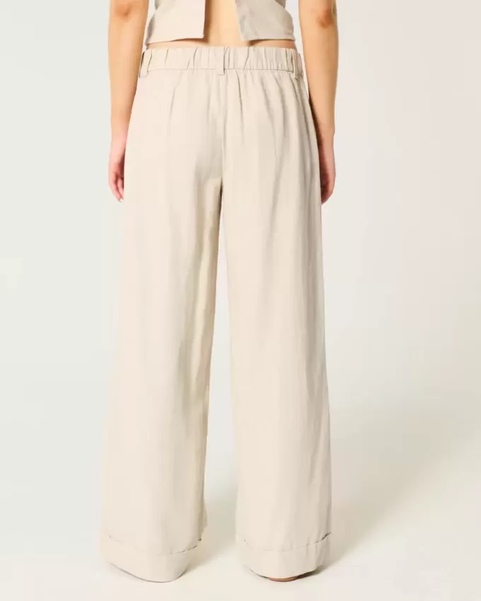 Hollister – Livvy – Hose mit niedriger Leibhöhe und weitem Bein Hollister – Livvy – Hose mit niedriger Leibhöhe und weitem Bein