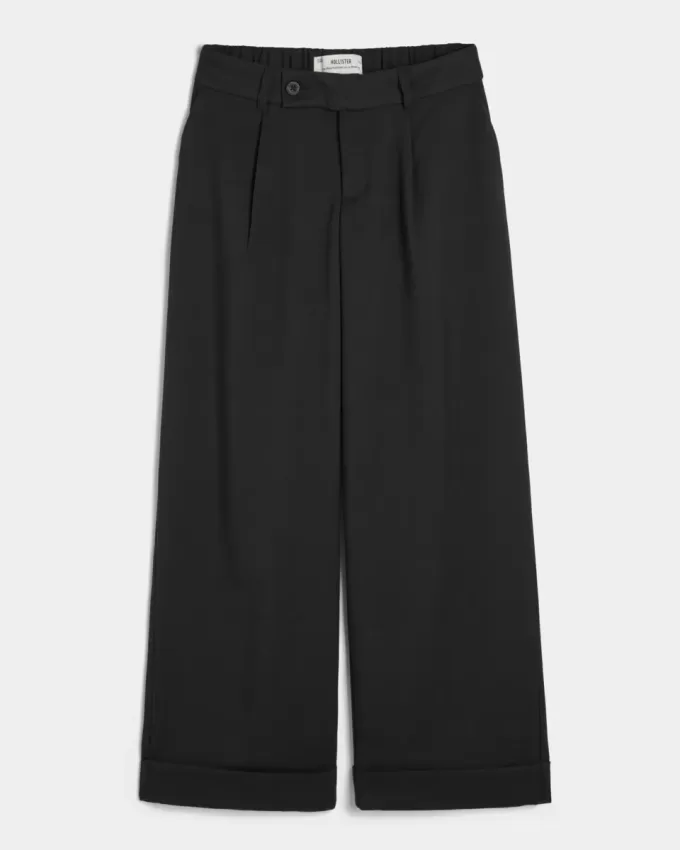 Hollister – Livvy – Hose mit niedriger Leibhöhe und weitem Bein Hollister – Livvy – Hose mit niedriger Leibhöhe und weitem Bein
