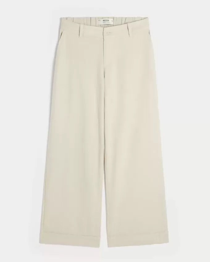 Hollister – Livvy – Hose mit niedriger Leibhöhe und weitem Bein Hollister – Livvy – Hose mit niedriger Leibhöhe und weitem Bein
