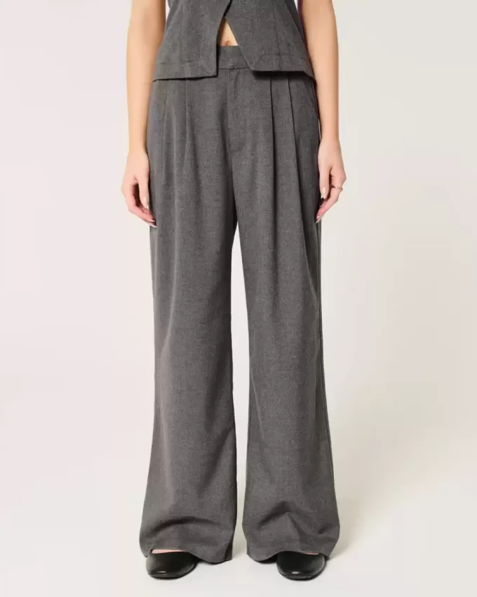 Hollister – Livvy – Hose mit ultrahohem Bund und weitem Bein Hollister – Livvy – Hose mit ultrahohem Bund und weitem Bein