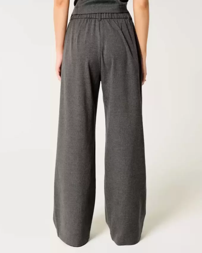 Hollister – Livvy – Hose mit ultrahohem Bund und weitem Bein Hollister – Livvy – Hose mit ultrahohem Bund und weitem Bein