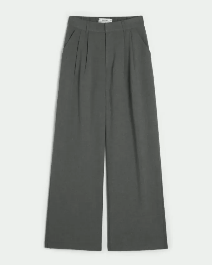 Hollister – Livvy – Hose mit ultrahohem Bund und weitem Bein Hollister – Livvy – Hose mit ultrahohem Bund und weitem Bein