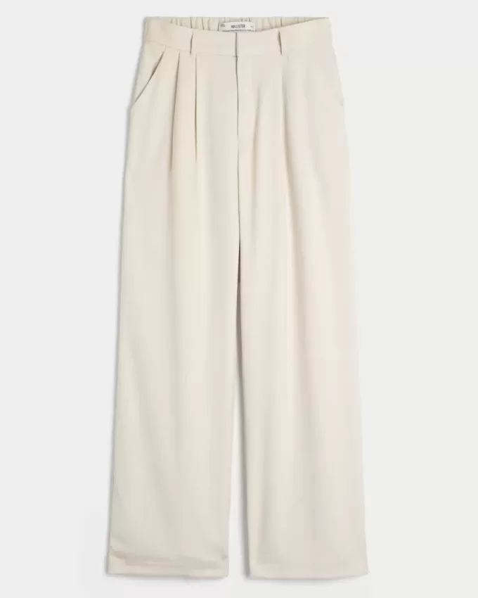 Hollister – Livvy – Hose mit ultrahohem Bund und weitem Bein Hollister – Livvy – Hose mit ultrahohem Bund und weitem Bein