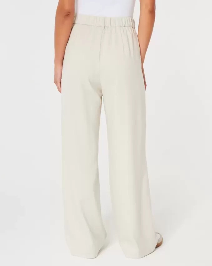 Hollister – Livvy – Hose mit ultrahohem Bund und weitem Bein Hollister – Livvy – Hose mit ultrahohem Bund und weitem Bein
