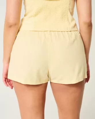 Hollister – Livvy – Shorts aus Leinenmischung mit niedriger Taille Hollister – Livvy – Shorts aus Leinenmischung mit niedriger Taille