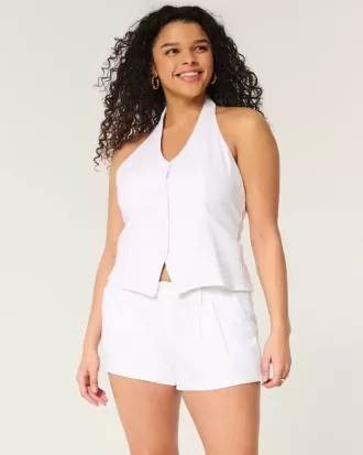 Hollister – Livvy – Shorts aus Leinenmischung mit niedriger Taille, 7,6 cm Hollister – Livvy – Shorts aus Leinenmischung mit niedriger Taille, 7,6 cm