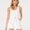 Hollister – Livvy – Shorts aus Leinenmischung mit ultrahohem Bund Hollister – Livvy – Shorts aus Leinenmischung mit ultrahohem Bund