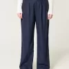 Hollister – Livvy – Ultrahoch geschnittene Hose aus Leinenmischung mit weitem Bein Hollister – Livvy – Ultrahoch geschnittene Hose aus Leinenmischung mit weitem Bein