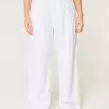 Hollister – Livvy – Ultrahoch geschnittene Hose aus Leinenmischung mit weitem Bein Hollister – Livvy – Ultrahoch geschnittene Hose aus Leinenmischung mit weitem Bein