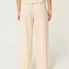 Hollister – Livvy – Ultrahoch geschnittene Hose aus Leinenmischung mit weitem Bein Hollister – Livvy – Ultrahoch geschnittene Hose aus Leinenmischung mit weitem Bein