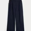 Hollister – Livvy – Ultrahoch geschnittene Hose aus Leinenmischung mit weitem Bein Hollister – Livvy – Ultrahoch geschnittene Hose aus Leinenmischung mit weitem Bein