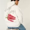 Hoodie mit „Extra Spicy Peppers“-Grafik Hoodie mit „Extra Spicy Peppers“-Grafik