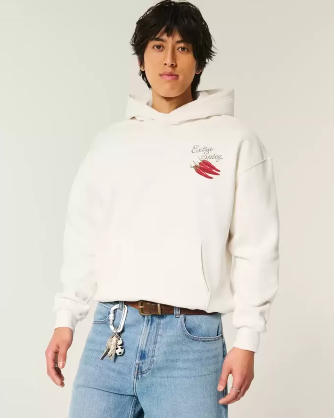 Hoodie mit „Extra Spicy Peppers“-Grafik Hoodie mit „Extra Spicy Peppers“-Grafik