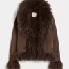 Jacke aus Kunstlammfell mit Kunstpelzfutter Jacke aus Kunstlammfell mit Kunstpelzfutter