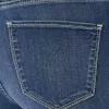 Jeans-Leggings mit hohem Bund und mittlerer Waschung Jeans-Leggings mit hohem Bund und mittlerer Waschung