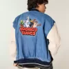 Jeansjacke mit Looney Tunes-Grafik