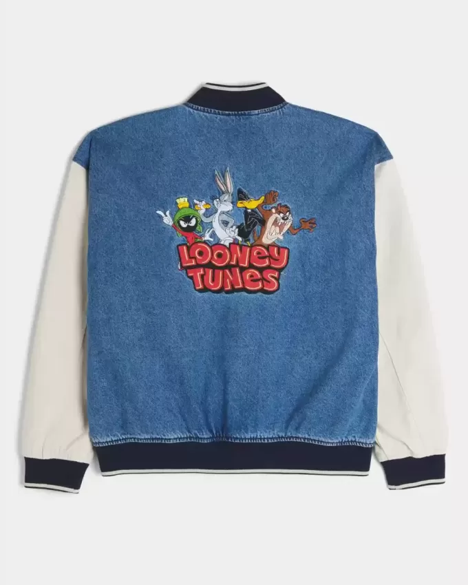 Jeansjacke mit Looney Tunes-Grafik