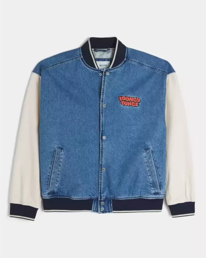 Jeansjacke mit Looney Tunes-Grafik