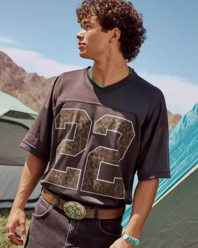 Jersey mit Baggy-Muster und Grafik