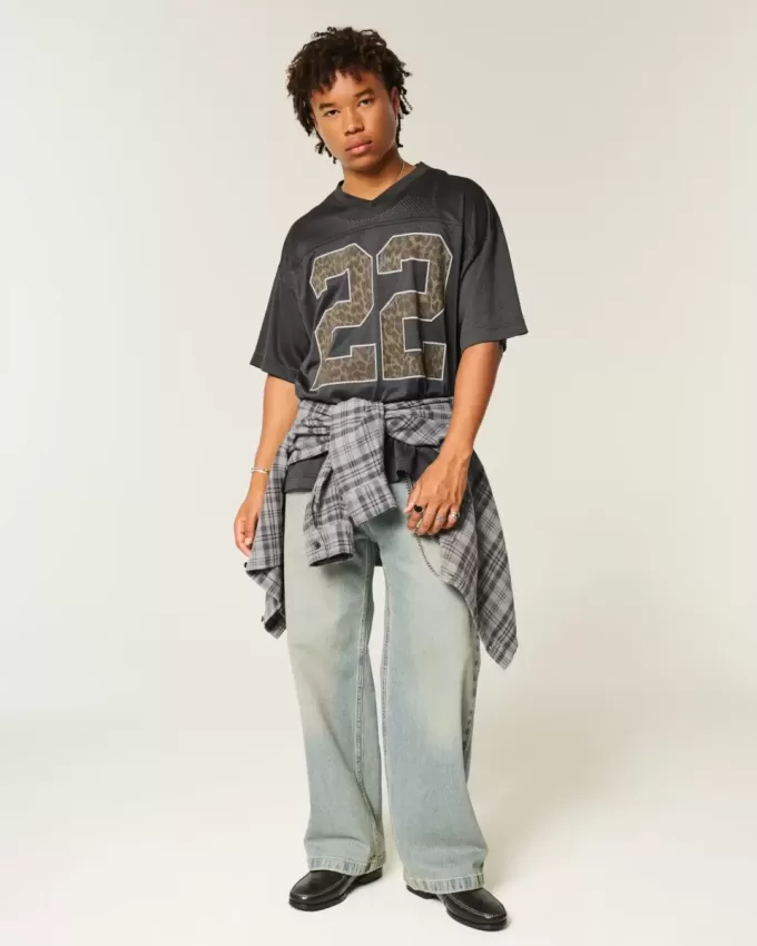 Jersey mit Baggy-Muster und Grafik