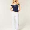 Jogginghose mit weitem Bein und Herztasche Jogginghose mit weitem Bein und Herztasche