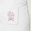Jogginghose mit weitem Bein und Hirsch-Grafik Jogginghose mit weitem Bein und Hirsch-Grafik