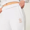 Jogginghose mit weitem Bein und Hundegrafik Jogginghose mit weitem Bein und Hundegrafik