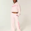 Jogginghose mit weitem Bein und Logo Jogginghose mit weitem Bein und Logo