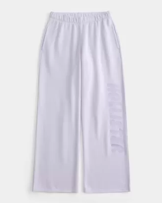 Jogginghose mit weitem Bein und Logo Jogginghose mit weitem Bein und Logo