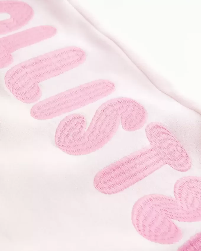 Jogginghose mit weitem Bein und Logo Jogginghose mit weitem Bein und Logo