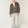 Kapuzenjacke mit Reißverschluss und Flammengrafik Kapuzenjacke mit Reißverschluss und Flammengrafik