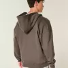 Kapuzenjacke mit Reißverschluss und Flammengrafik Kapuzenjacke mit Reißverschluss und Flammengrafik