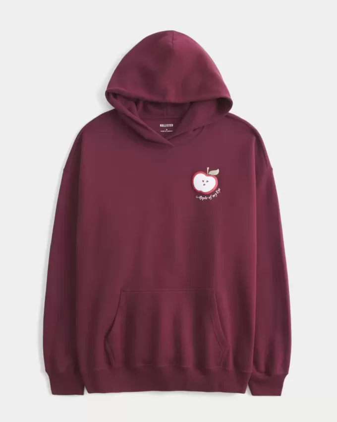 Kapuzenpullover mit Apple-Grafik Kapuzenpullover mit Apple-Grafik