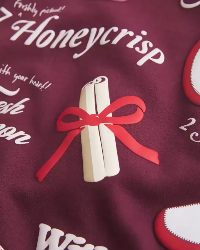 Kapuzenpullover mit Apple-Grafik Kapuzenpullover mit Apple-Grafik