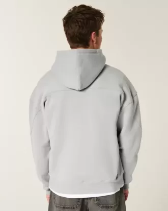 Kapuzenpullover mit kastiger Naht
