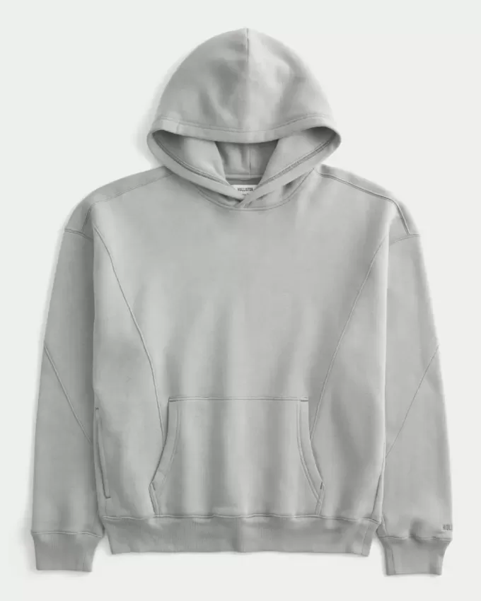 Kapuzenpullover mit kastiger Naht Kapuzenpullover mit kastiger Naht