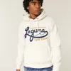 Kapuzenpullover mit Laguna-Grafik und Surf-Crew-Grafik und Waffelfutter Kapuzenpullover mit Laguna-Grafik und Surf-Crew-Grafik und Waffelfutter