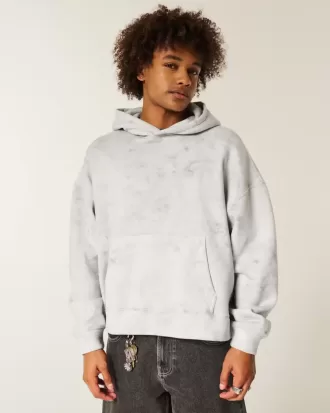 Kapuzenpullover mit rechteckiger Passform