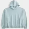 Kapuzenpullover mit rechteckiger Passform Kapuzenpullover mit rechteckiger Passform
