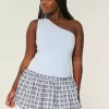 Karierter Bubble-Minirock Karierter Bubble-Minirock