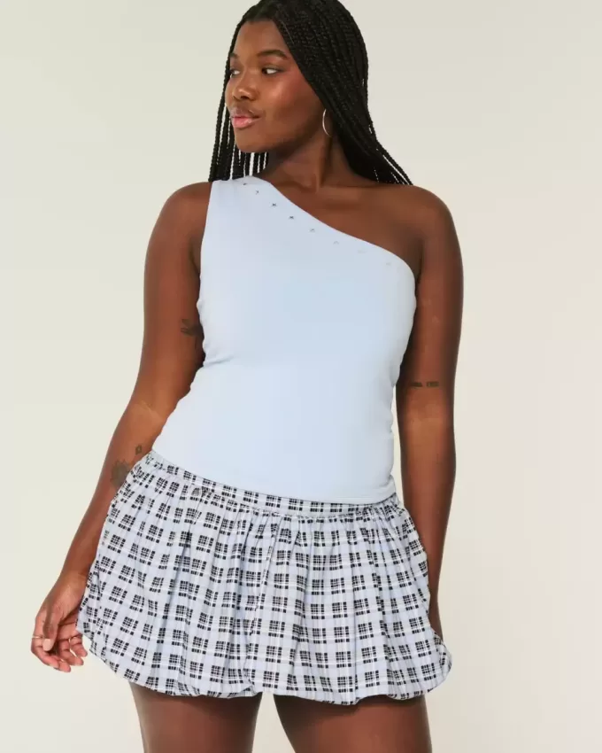 Karierter Bubble-Minirock Karierter Bubble-Minirock