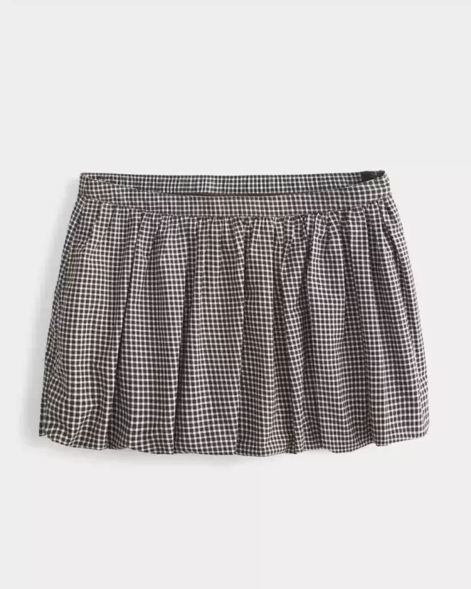 Karierter Bubble-Minirock Karierter Bubble-Minirock